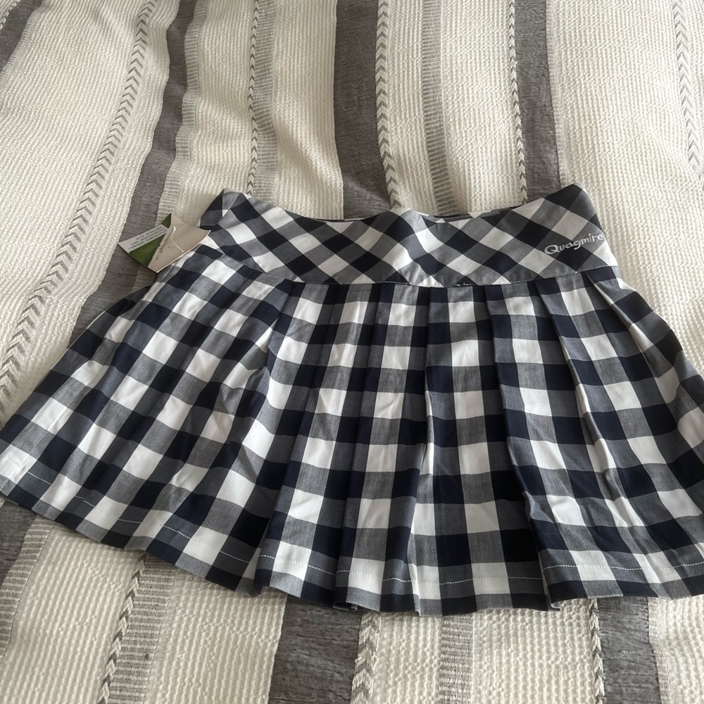 Quagmire Navy and White Checkered Women's golf Skort.
